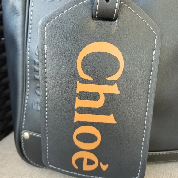 Sale!! Chloe black  eden big like new tote bag - Picture 2 of 16